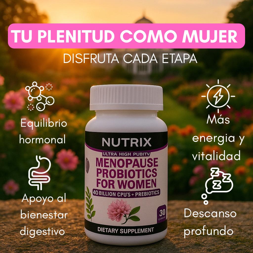 Nutrix Probióticos para menopausia | Disfruta ser mujer en cada paso