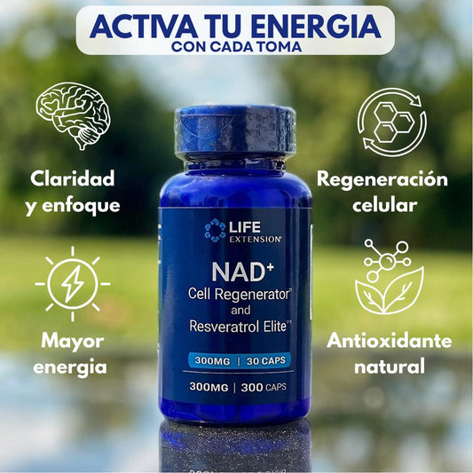 NAD+ con resveratrol | Un impulso natural para cuerpo y mente